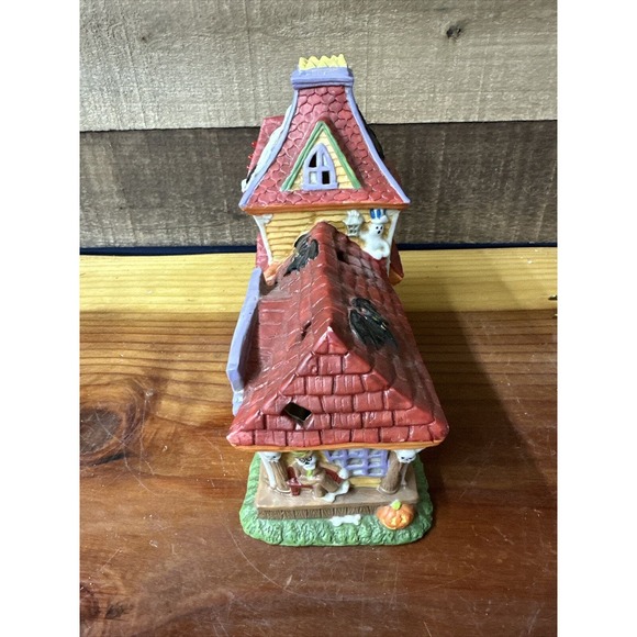 Vintage Midwest Creepy Hollow Train Depot Halloween Decoration Light Up W/ Sound - Picture 4 of 7